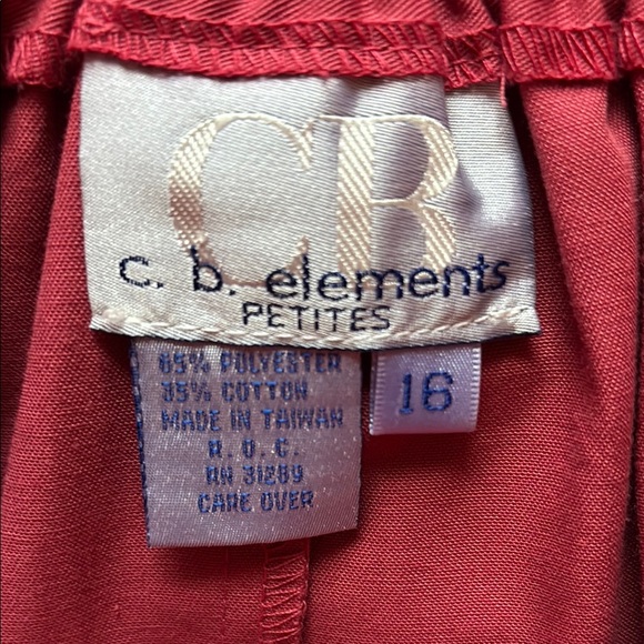 Vintage CB Elements Salmon Pleated Skirt Size 16 Made in Taiwan - Picture 3 of 10